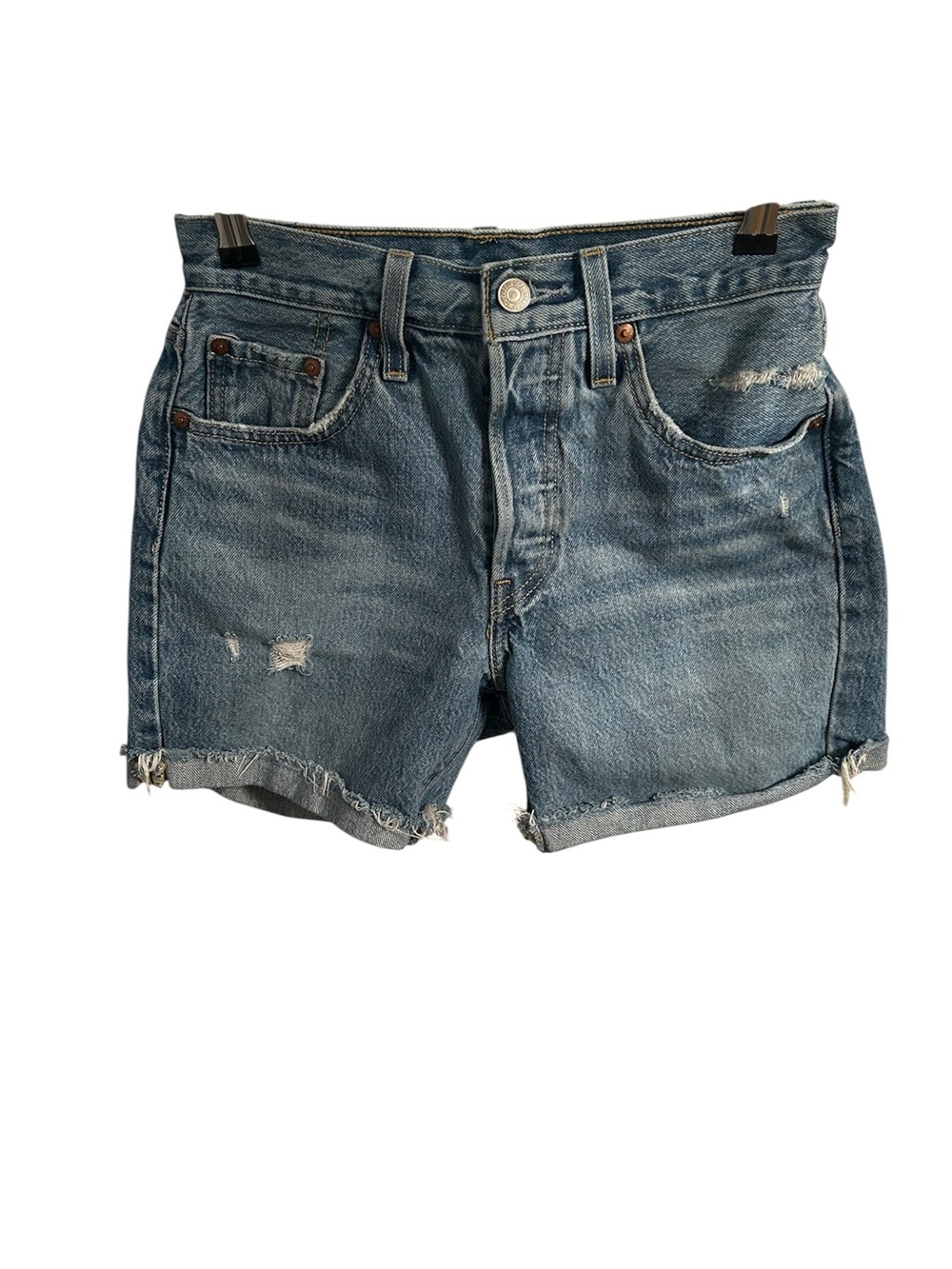 Levi’s 501 Button Fly Blue Jean Shorts